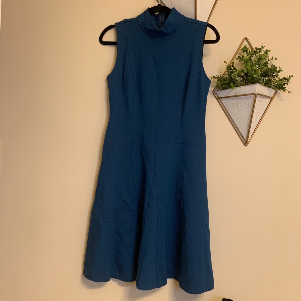 High Neck Josie Natori Flare Dress